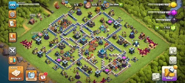 🏆 TH13 MAXED DEFENSE 🏆 824 CWL MEDALS 🏆 4606 RAID MEDALS🏆 HEROES 56-57-43-36-20 🏆 NC FREE, 13 TH Main Village