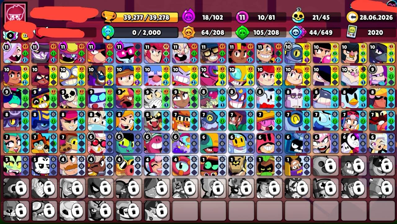 🔥Thor Bibi + other skins🔥 ⚜️10 - 11⚜️ 🟣18 - Hyper🟣 ♾️2020♾️ 📥Firstmail📥✔️ Instant delivery✔️, trophies 39277, brawlers 81, primes 11