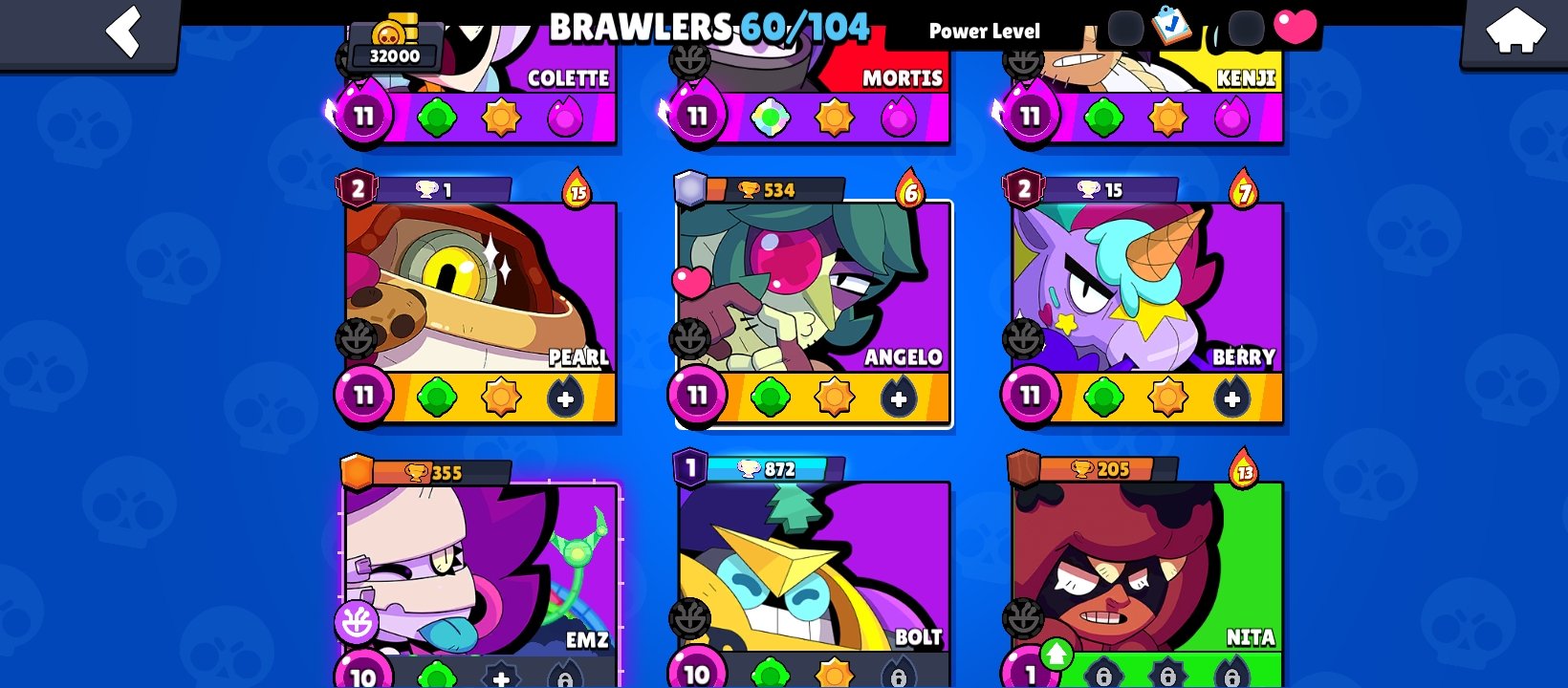 account with no victories in a sd, trophies 32035, brawlers 60