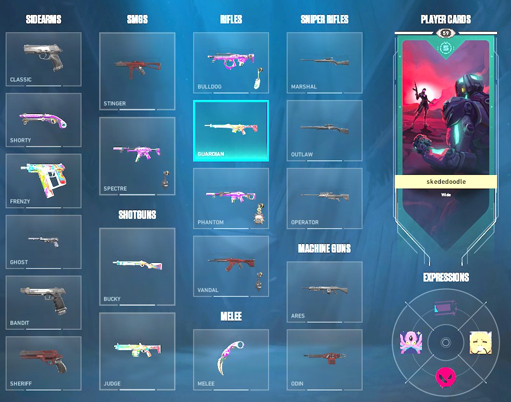 Valorant AP Server Account | Premium "Velocity" Karambit Knife, Sale, Ranked unlocked, Agents: 23, Skins: 13