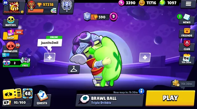 🔥ТОП АКК БС С 97К ТРОФЕЕВ+CLASH ROYALE+HAY DAY!🔥, 97320 кубков, 99 бравлеров, 89 праймов