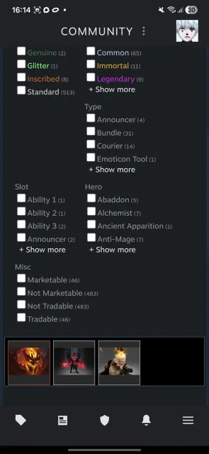 Selling an account with 3 arcana, playing since 2022, Sale, 2167 MMR, 2000 honor, 2000 politeness, 1400 matches