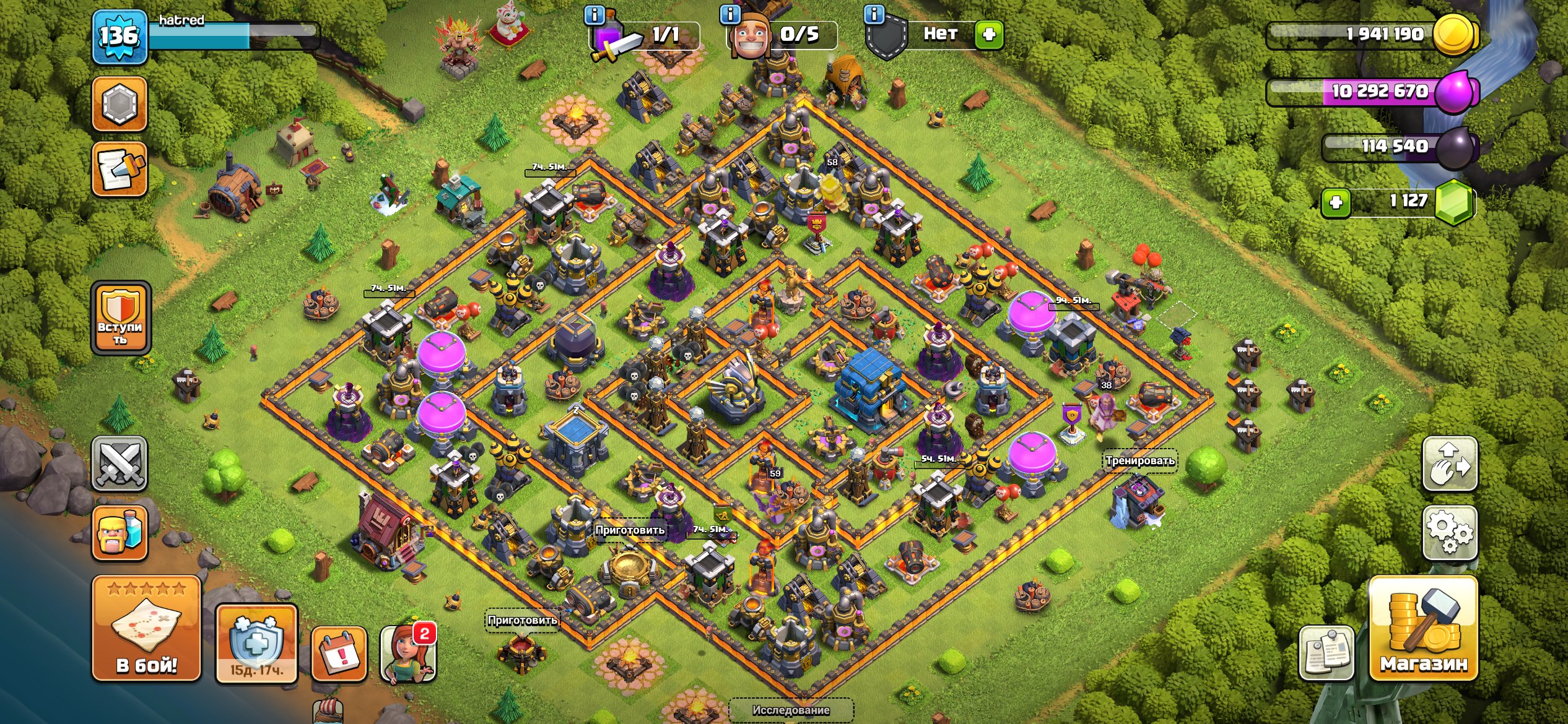 clash of clans, clash royale, brawl stars, 12 TH Main Village, 9 TH Builder