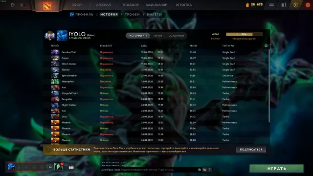 Аккаунт создан в 2014 году 4к ммр, Продажа, 4063 MMR, 7312 порядочности, 7312 вежливости, 937 матчей, 925 часов