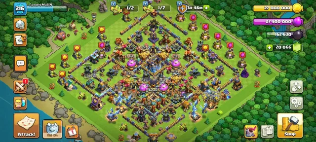 TH18 MAX ID | HERO'S: 95-104-62-78-47 | 20,100+ GEMS | ALL EQUIPMENT MAX, 18 TH Main Village