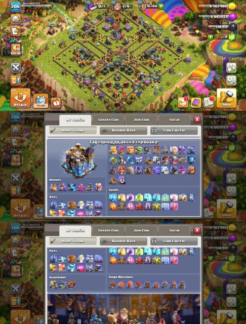 【TH18 | Max / Golden Wall / Max Defence】(N-517) ➤ Heroes (81-81-72-58-42-14) ✦ All 15 Epic (3× Max), 18 TH Родной Деревни