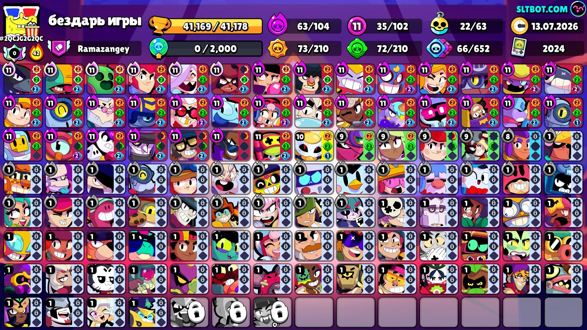 Very cool account, I'm the owner of Prisoner of Legion 3, trophies 41169, brawlers 102, primes 28