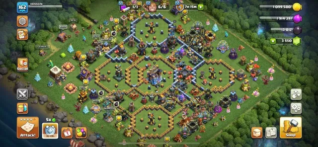 ✦ Th18 Near Max ✦ Near Max Lab ✦ 54/71/43/59/45 ✦ 16x Best Epic ✦ NC: 500 ✦, 18 TH Main Village, 10 TH Builder