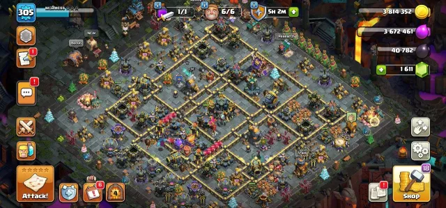 Th 17 Max ⧩ High Xp-305 ⧩ Many Skins ⧩ Max Heros ⧩ Max Walls ⧩ Full Access ⧩ BEST-DEAL, 17 TH Родной Деревни