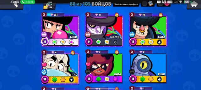 Sell donat account mnogo sonata pram mnogo, trophies 42000, brawlers 88, primes 36