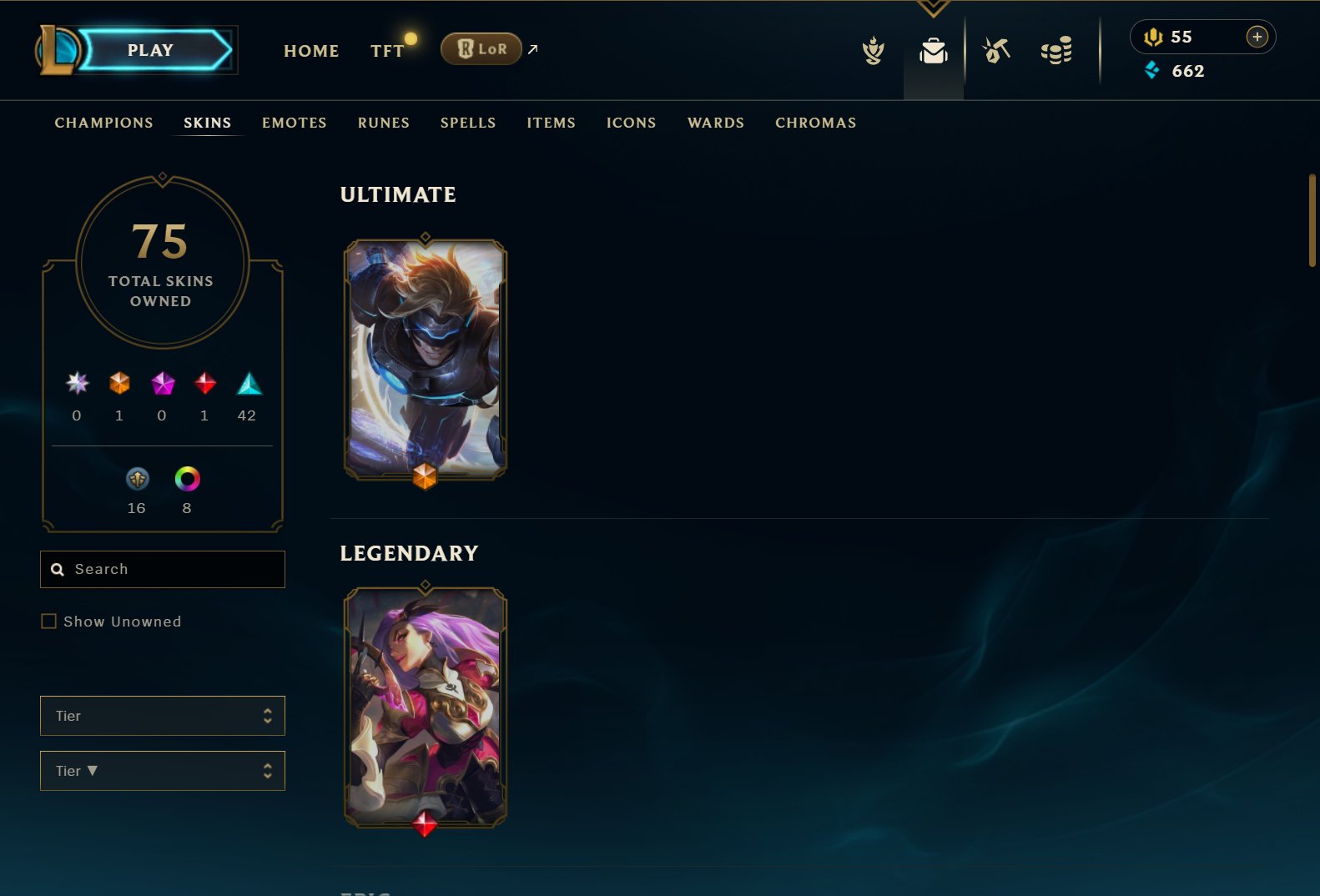 {EUNE} LEVEL 193 | 75 Skins Rare Account | Rank Silver - Everything is in pictures, Sale, level 193, champions 160, skins 75, Silver