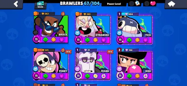 League account, smurf, trophies 10000, brawlers 67, primes 5