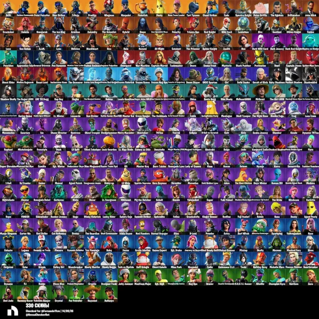 💎 Selling a legendary Fortnite account (Collection of rarities), Sale, skins 330
