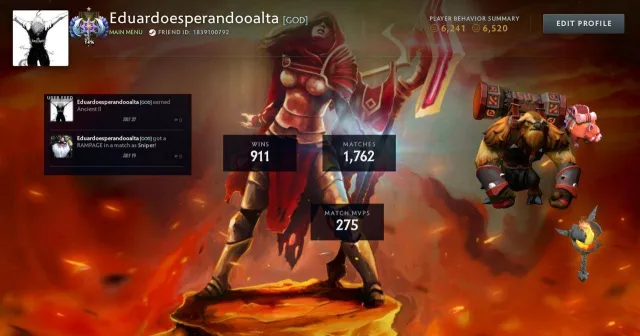 ancient 1, 50 trophies, mainpool, immortals, Sale, 3873 MMR, 6520 Behavior score, 6241 вежливости, 1742 games