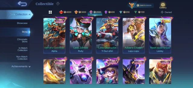🚨 Mega collector 1 & 2 Legendaries 🚨 🔥 7 KOF 🔥 🎇 3 Aspirants 🎇, Sale, Rank: Mythical Immortal, Level: 123, Win rate: 55%, Heroes: 133, Skins: 501