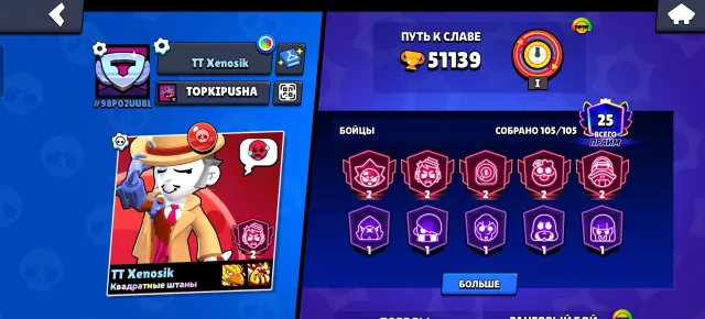 I will sell a very good account old, trophies 51139, brawlers 105, primes 25