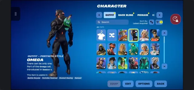 Fortnite Account,OMEGA Stage 4 ,Reaper Pickaxe,103 Pickaxes,71 Wraps,OG Chapter 1,Save the World, Sale, skins 107
