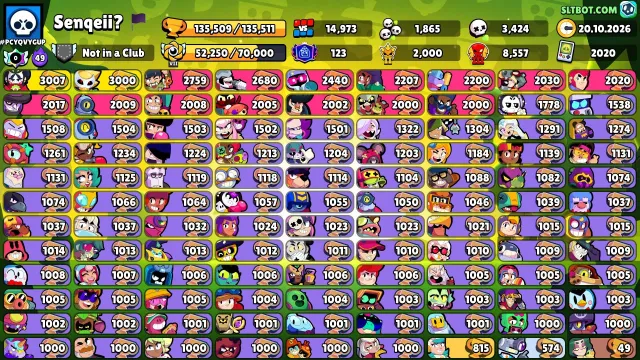 🔥[135.509K]🔥VINS🔥(2 3 PRIME)🔥{7 BP+}🔥【86 / 11 POWER】🔥FULL BK OLD LEGA and NEW🔥VIDEO REVIEW🔥, 135509 trophies, 108 brawlers, 123 primes