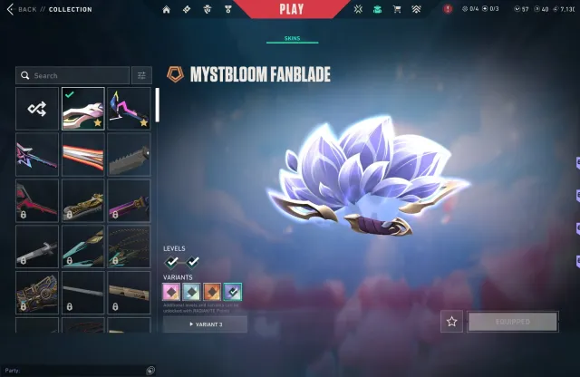 Vandals ORA BY ONETAP,ION Ghost Tree Fan Knife Mysterious Flower, Sale, Ranked unlocked, Agents: 22, Skins: 40