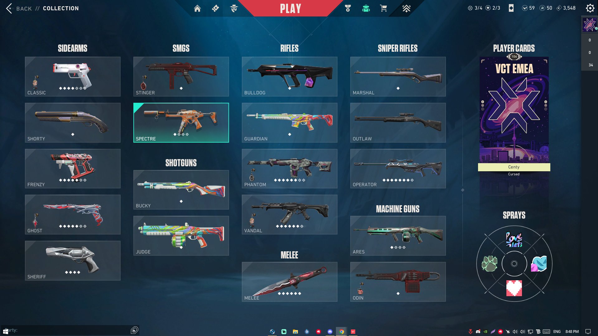 [𝐄𝐔] 𝐀𝐬𝐜𝐞𝐧𝐝𝐚𝐧𝐭 2 🟢 1.3 k/d, VCT Lock//in MISERICÓRDIA BUNDLE, 4 Vandals, 1 Phantoms and etc., Sale, Ascendant 3, Agents: 24, Skins: 51