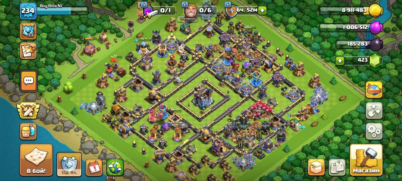 18 Th base, 18 TH Main Village, 10 TH Builder