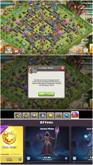 Th18/259xp 6 heros max/ Almost 5k War star 10 Equipment almost max 60℅ Discount shop✅ Nc-1.5k Gmes, 18 TH Родной Деревни, 10 TH Строителя