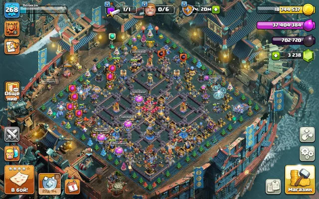 18 TH【FULL】, HEROES【FULL】90+ SKINS, TROOPS 【FULL】+ PETS 【FULL】, GEAR 【FULL】, 18 TH Home Village, 10 TH Builder Base