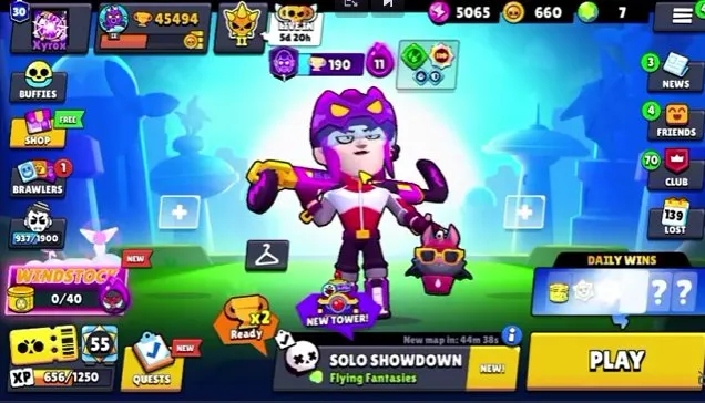 83 BRAWLERS🏆45.5K🏆⚡17 MAX👤164 SKINS🔥30 PRESTIGE, 45494 trophies, 83 brawlers, 30 primes