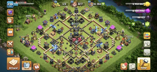 🏰17 TH🏰🟢100% full🟢HEROES 100/100/82/75/50/14⭐NICE UPGRADING⭐🔮15 EPIC EQUIPMENT MAX🔮, 17 TH Родной Деревни, 10 TH Строителя