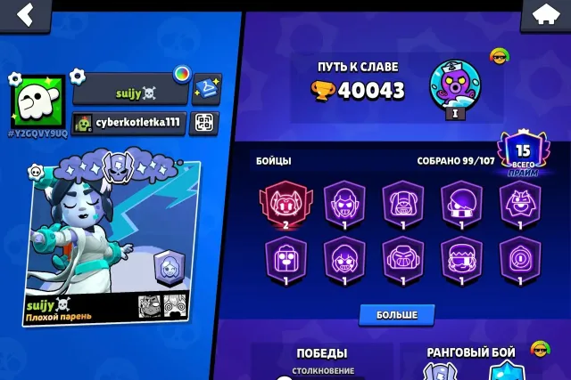🔥 Great account for a foundation 🔥, read the description, 40043 trophies, 99 brawlers, 15 primes