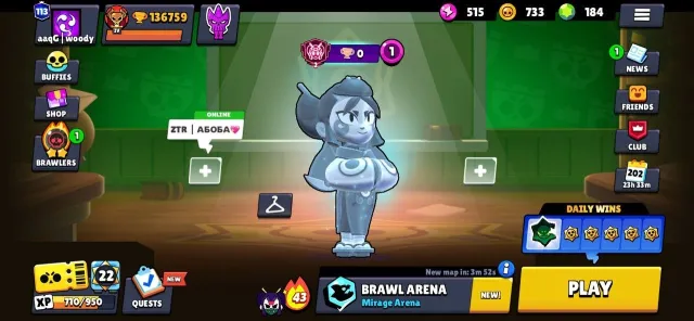 Brawl Stars account: all brawlers, almost 137k, many cool skins, 136000 trophies, 106 brawlers, 113 primes