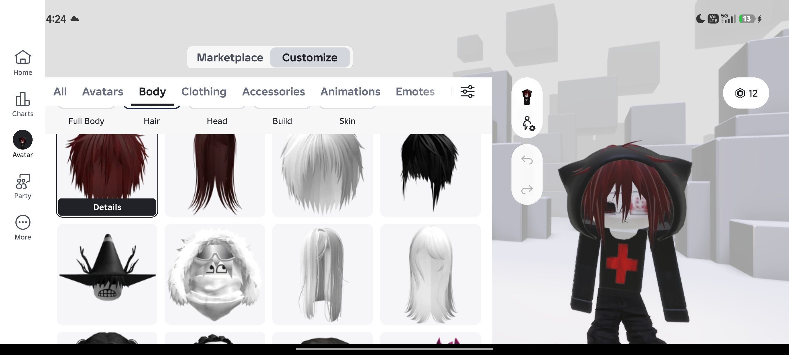 6500k total male/female acc, Sale, Voice chat: No