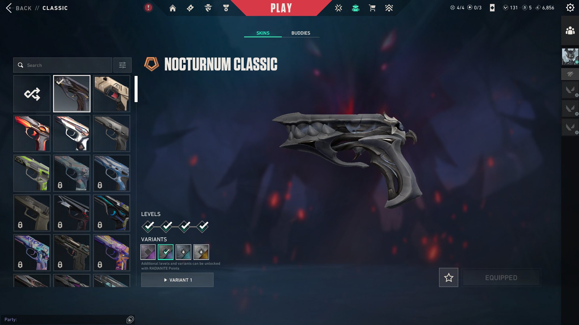 A Valorant account with tons of donation skins., Sale, Platinum 3, Agents: 26, Skins: 38