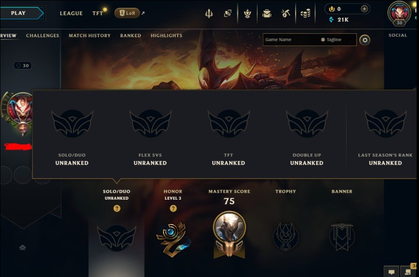 EUNE🔑Ranked Ready🔑Handleveled🔑S16 Unranked🔑23 Champs🔑5 Skins🔑21k+ BE, Sale, level 30, champions 23, skins 5, Unranked