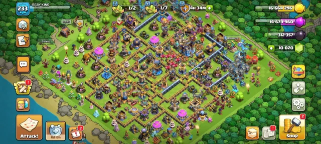 Townhall 18🔥10020 Gem💎Queen 110🎃King 100👑Full Levelup, 18 TH Родной Деревни, 10 TH Строителя