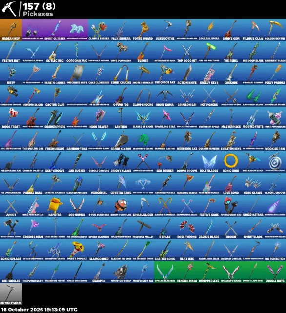 80 skins pickaxe fncs miner rust celebrity golfer, Sale, skins 80