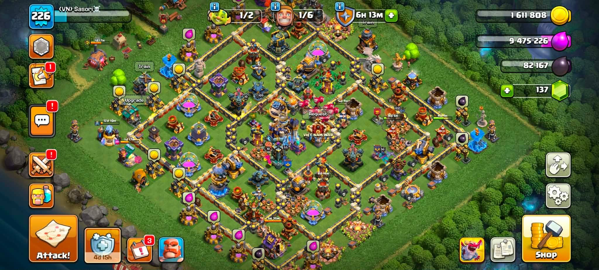 TH 18 MAX💹3 heroes max💹HERO: 102/105/56/80/55💹Max Equipment🏷️𝗡𝗼𝘁𝗲: 𝟏𝟎𝟎% 𝐒𝐚𝐟𝐞 𝐀𝐜𝐜𝐨𝐮𝐧𝐭 𝐆𝐮𝐚𝐫𝐚𝐧𝐭𝐞𝐞𝐝📌, 18 TH