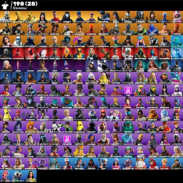💮АВТОВЫДАЧА💮197 skins🌺PVE🫐Ядовитый Арахнид🌺Левиафан🫐Гринд🌺Лара Крофт🫐Флорин🌺Take The Elf🫐2600 VB, Продажа, скины 197
