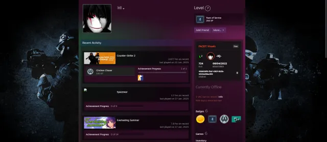 Аккаунт только для соревновательного режима, без faceit, Продажа, Инвентарь пуст, Нет PRIME