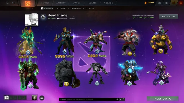⚔️Main Pool⚔️ | 🍀 Arcana on: 🔥Juggernaut🔥 | 🥇High Tiers🥇 | 🔱🌌Collector's🌌🔱 | 🌟Immortals🌟, Sale, 4150 MMR, 11700 behavior, 11700 politeness, 3843 matches