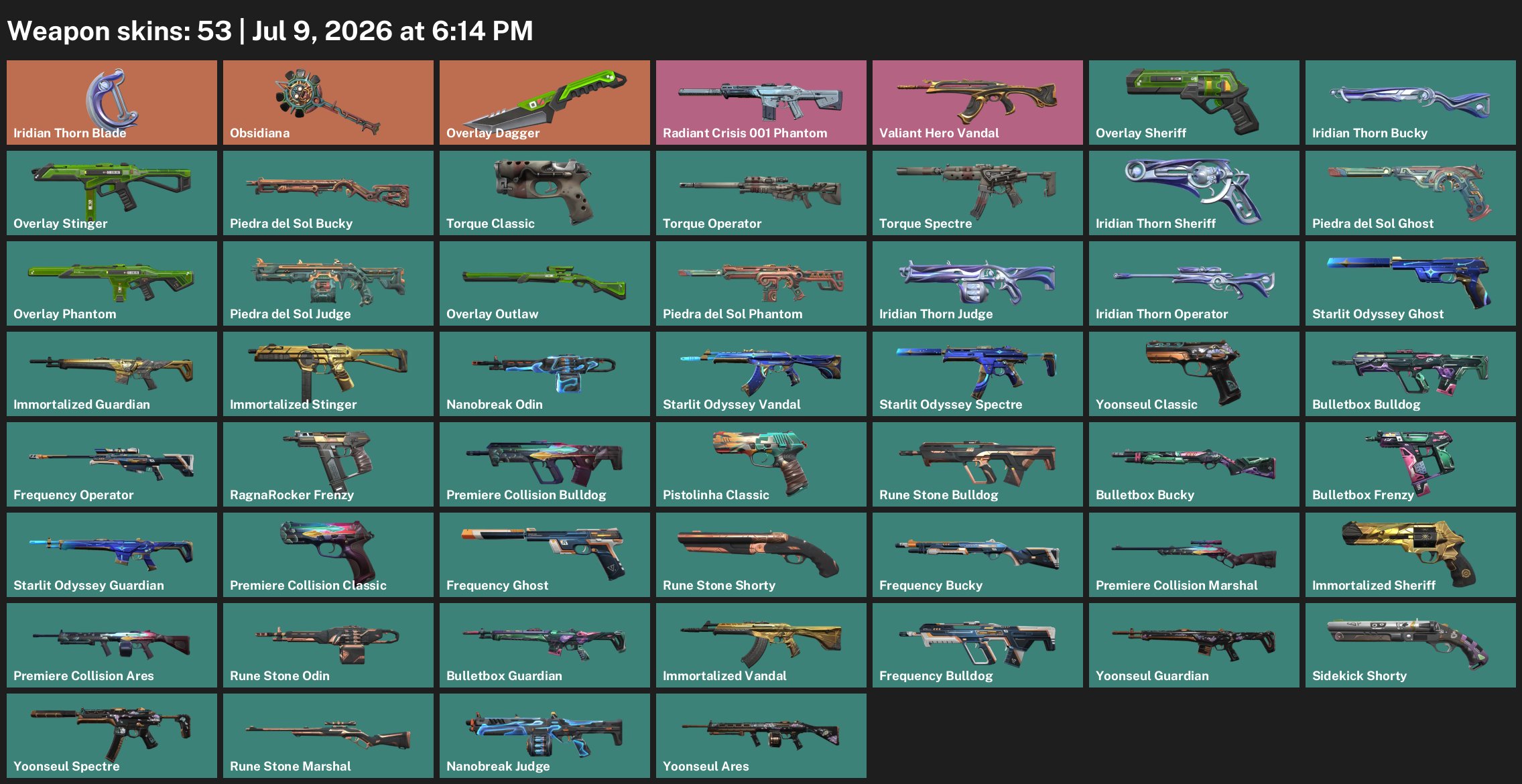 🟦 REGION EU🟦Sickle KNIFE+Makuahutl+Dagger Overlay Vandal "Brave Hero"⟩🟦⟨152 LVL⟩🟦FULL ACCESS🟦, Sale, Ranked unlocked, Agents: 22, Skins: 53