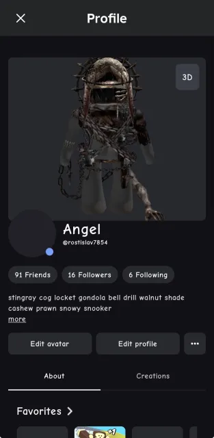 Roblox Account, Sale, Voice chat: No