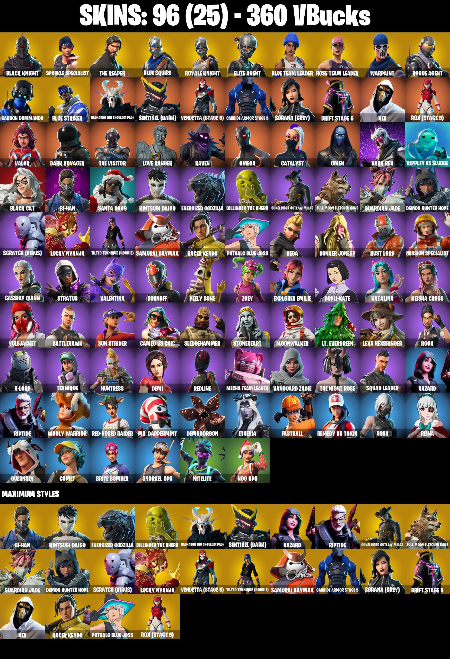 [PC/NS/PSN] 99 SKINS | Black Knight | Sparkle Specialist | Royale Knight | Blue Squire, Sale, skins 99