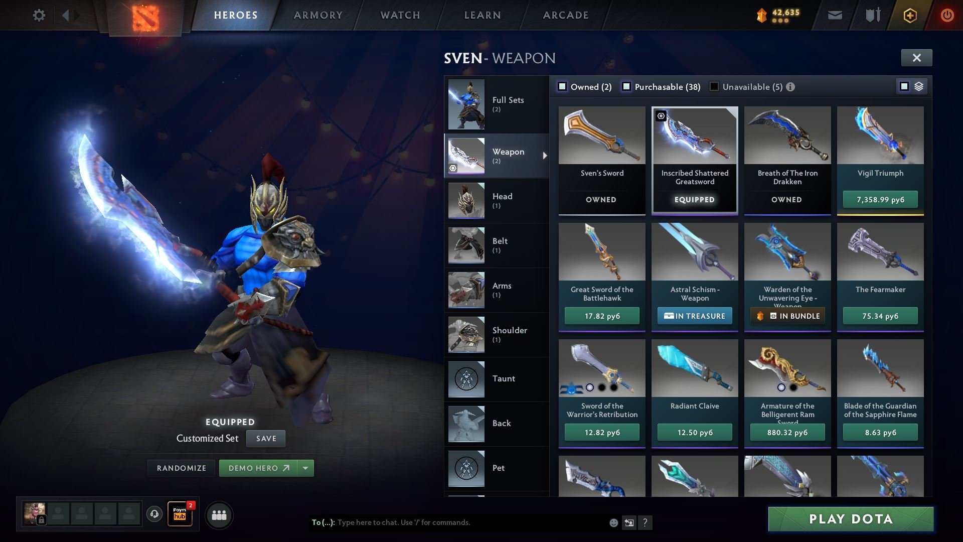 ✅ ARCANA RAZOR PUDGE JUGGERNAUT / BEAUTIFUL SETS ON AM, LANAI, STORM✅, Sale, 7859 Behavior score, 7859 вежливости, 2444 games