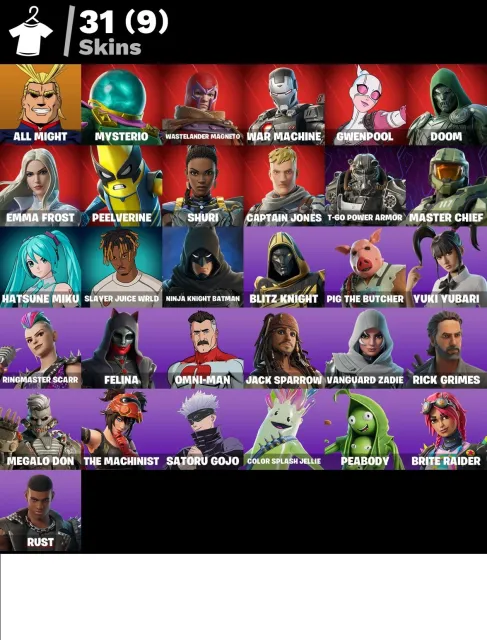 🔥[PC/XBOX/PSN] Fortnite Account | 31 Skins | 100 V-Bucks |🏮AUTOMATIC DELIVERY / ✅Email included, Продажа, скины 31
