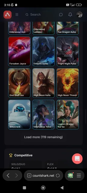 Gold1 Eune, Last season Plat 2, 169 skins, main acc, Продажа, уровень 443, чемпионы 182, скины 169, Золото