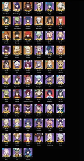 Personal account ASAP, Any platform, Email linked, Lumine, Levelled up, AR 56