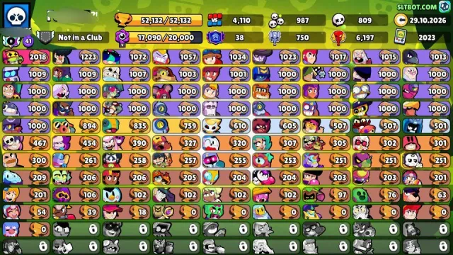 🔥GOOD ACCOUNT FOR MAIN/TWINK🔥32 11 POWER ⭐️38 PRIMES⭐️2023, 50000 trophies, 91 brawlers, 38 primes