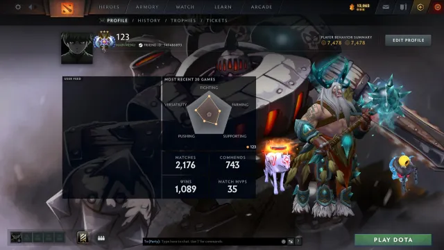 🌗Vlastelin 2 l Seltene Items von Teekanne 3 Stk l Immortals l 61 lvl Trophäe🌗, Verkauf, 4025 MMR, 7500 Ehrlichkeit, 7500 Höflichkeit, 2119 Spiele, 2294 Stunden