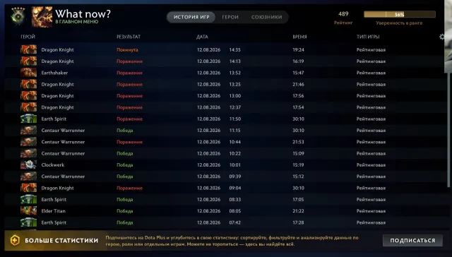 🌸🌺Recruit 2🌸🌺 179 MMR🌸🌺Calibrated🌸🌺, Sale, 489 MMR, 7250 Behavior score, 7250 вежливости, 416 games, 416 hours